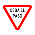 Señal de tráfico para ceder el paso